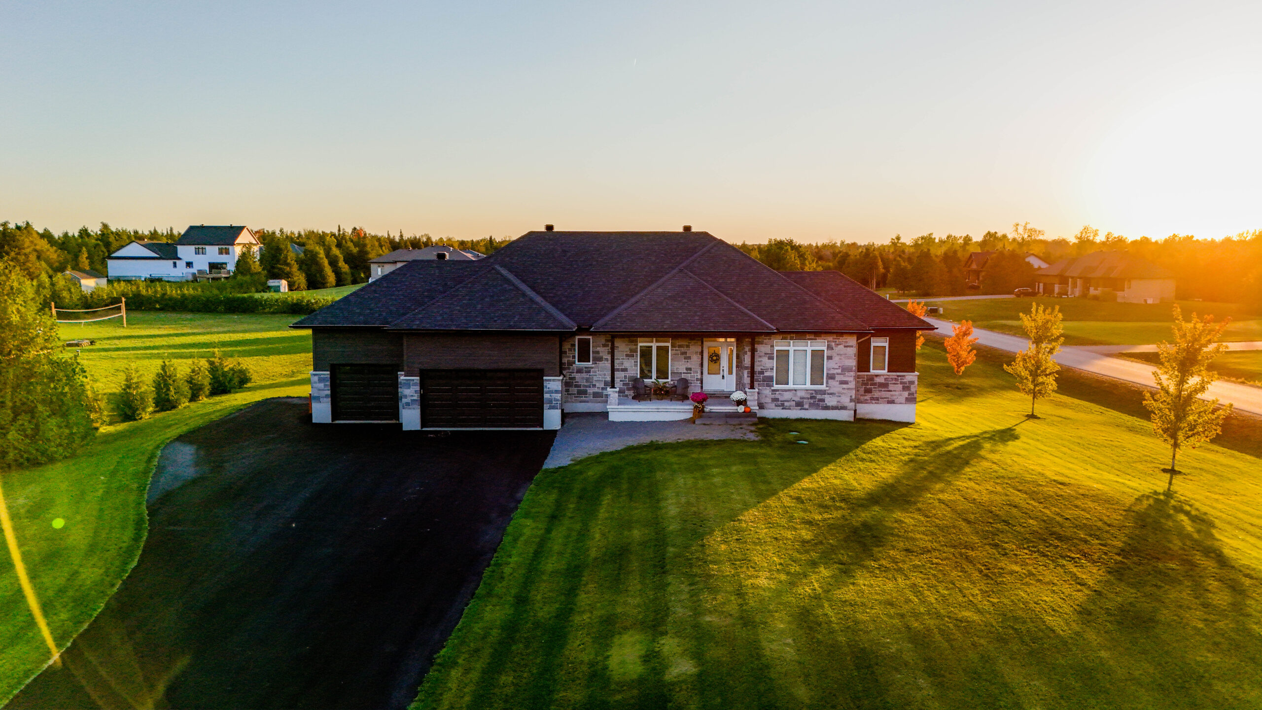 Real estate aerial drone photography Vancouver property listing